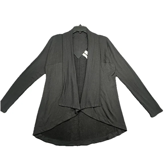 Athleta Black Open‎ Front Long Sleeve Cardigan Sweater Jacket Size S - Picture 2 of 7